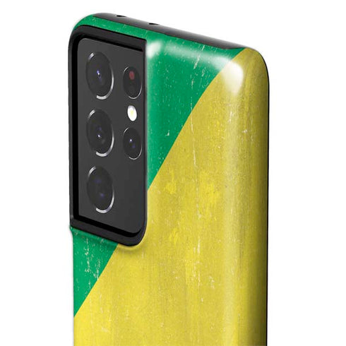 Republic of the Congo Flag Distressed Galaxy S21 Ultra 5G Pro Case